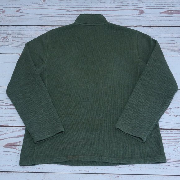 Mountain Warehouse Men's Fleece Pullover 1/4 Zip Size Medium Green - Picture 3 of 11